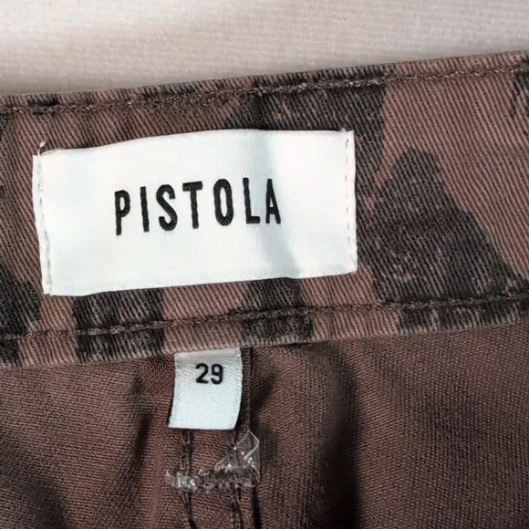 Pistola Tammy High Rise Trouser in Jagged Leopard - Picture 3 of 10